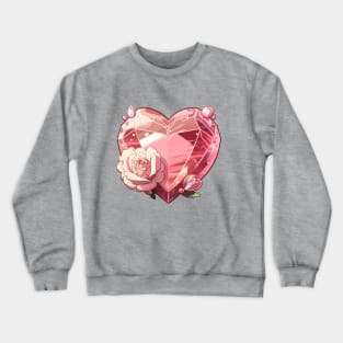 Steven Universe Rose Quarts Crystal Gem Heart Crewneck Sweatshirt